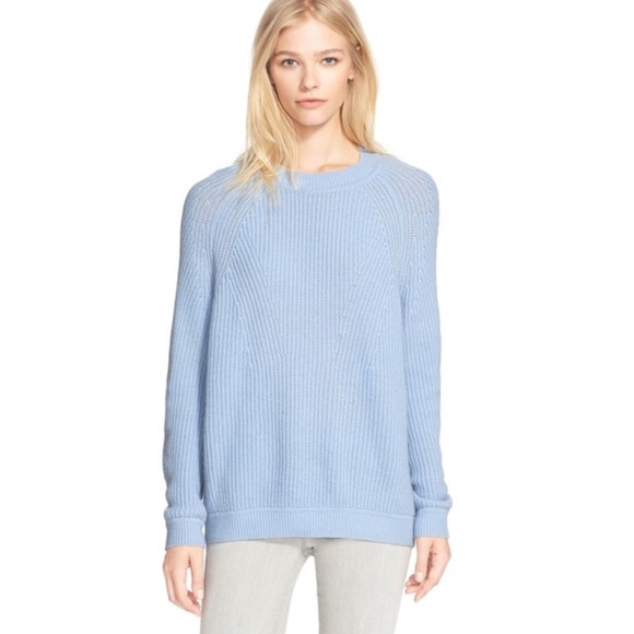 Vince Sweaters - Vince Directional Rib Knit Wool Cashmere Sweater M